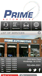 Mobile Screenshot of primeautomotive.net
